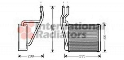 VAN WEZEL 18006329 -  Теплообменник, отопление салона